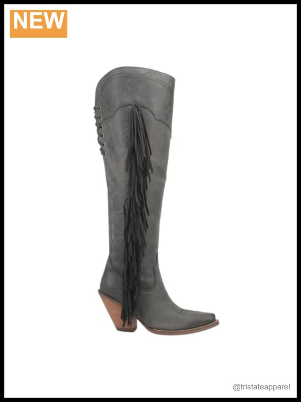 Knee-High Fringe Fashion Boots with Block Heel for Women